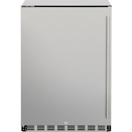 Summerset Grills Summerset Refrigeration Refrigerator, 24" Deluxe Outdoor Rated - 5.3ft3 - Right-to-Left Opening