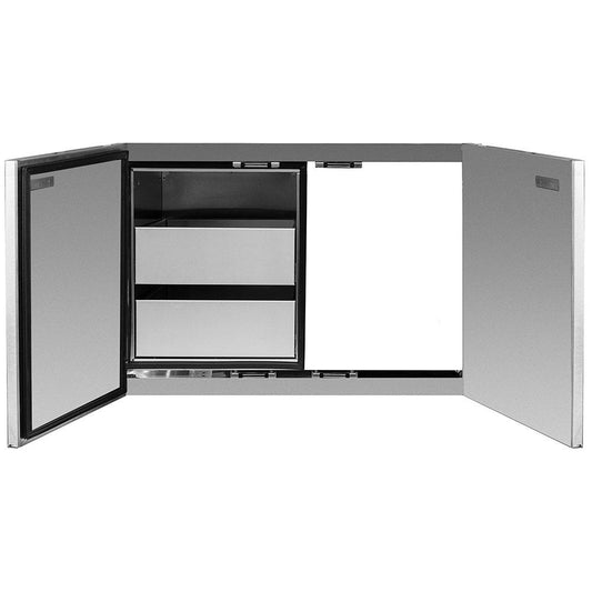 Summerset Grills Weatherproof Dry Storage Components Dry Storage Pantry, 36" Stainless Steel - 2-Drawer & Access Door