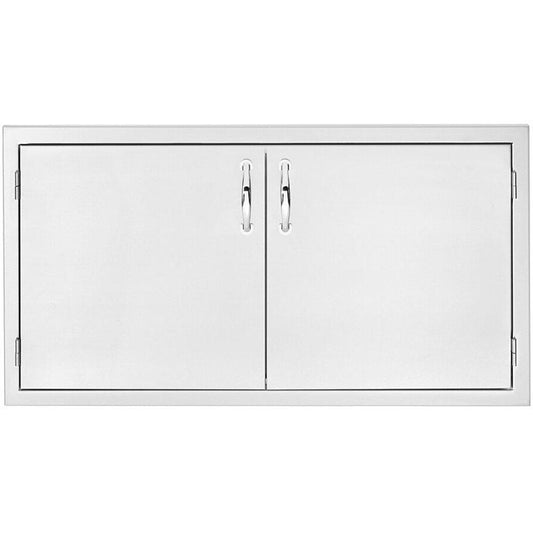 Summerset Grills Weatherproof Dry Storage Components Dry Storage Pantry, 36" Stainless Steel - 2-Drawer & Enclosed Cabinet