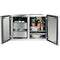 Summerset Grills Weatherproof Dry Storage Components Dry Storage Pantry, 36" Stainless Steel - 2-Drawer & Enclosed Cabinet
