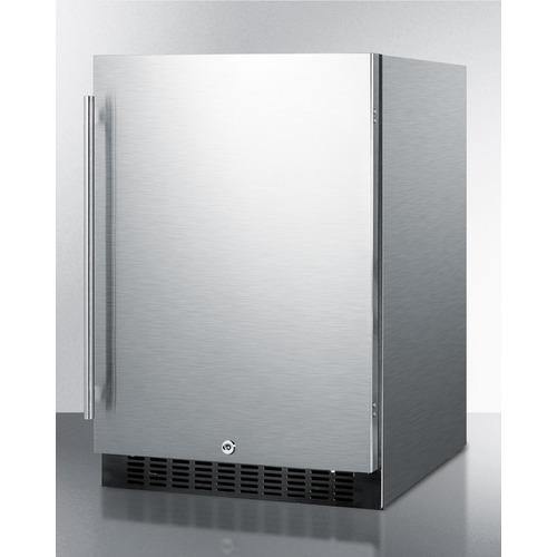 Summit All-Refrigerator 24" 4.6 cu. ft. Stainless Steel Undercounter Compact Refrigerator - Energy Star