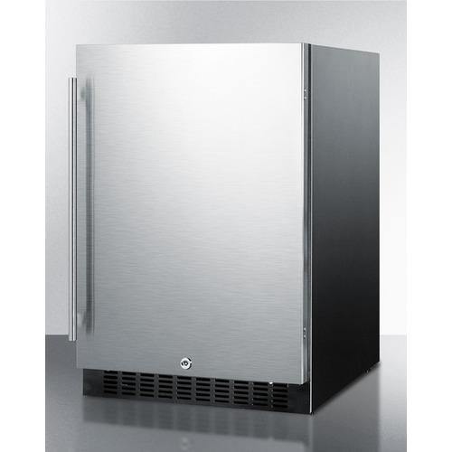 Summit All-Refrigerator 24" 4.6 cu. ft. Stainless Steel Undercounter Compact Refrigerator - Energy Star