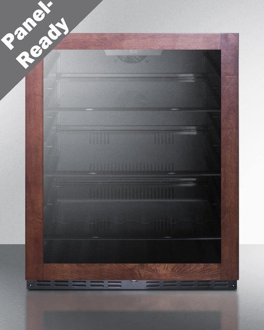 Summit All-Refrigerator 24" 5.0 cu.ft. Custom Panel Built-in Undercounter Beverage Center - ADA Compliant