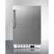 Summit All-Refrigerators 20" 3.53 cu. ft. Stainless Steel Compact Refrigerator - ADA Compliant