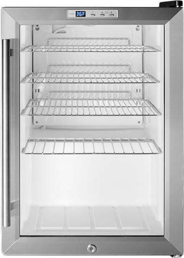 Summit Built-In Pub Cellar 24 Inch Panel Ready Commercial Beverage Center with 4.2 Cu. Ft. Capacity, Adjustable Shelves, Lock, Double Pane Tempered Glass Door, Digital Controls, Reversible Door, Sabbath Mode, and 100% CFC Free