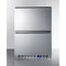 Summit Classic All-Refrigerator 24" Wide Built-In 2-Drawer All-Refrigerator