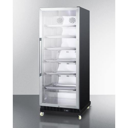 Summit Commercial Beverage Center 24" Wide Mini Reach-In Beverage Center with Dolly