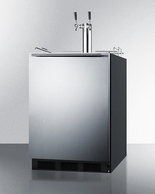 Summit Commercial Kegerators Summit - 24" Wide Built-In Wine Kegerator, ADA Compliant | SBC58BLBIADAWKDTWIN