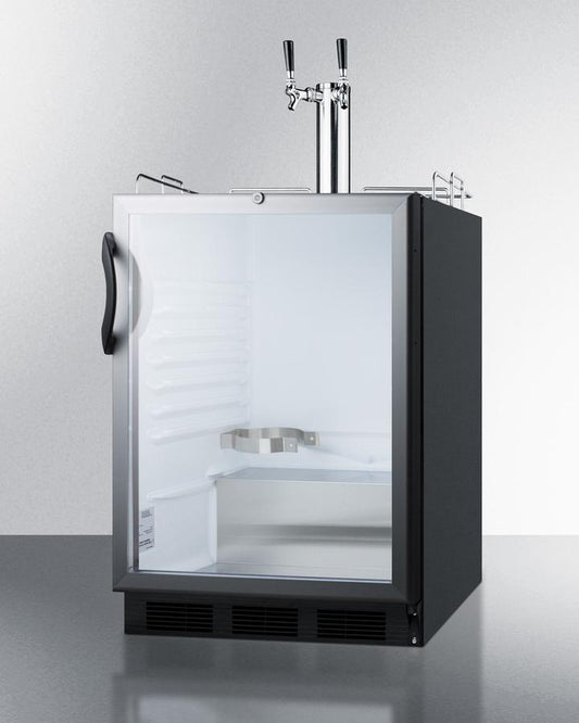 Summit Commercial Undercounter, ADA Beer Dispenser 24" Wide Built-In Beer Dispenser, ADA Compliant