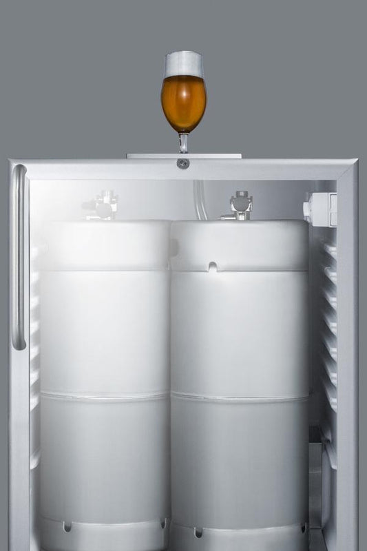 Summit Commercial Undercounter, ADA Beer Dispenser 24" Wide Built-In Beer Dispenser, ADA Compliant