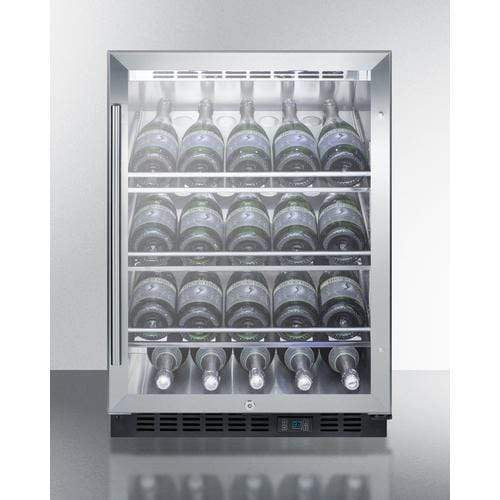 Summit Commercial Undercounter Champagne Cellar 24" Wide Single Zone Built-In Commercial Wine Cellar