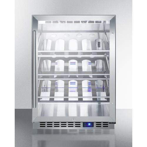 Summit Commercial Undercounter, Outdoor Wine Cellar 24" Wide Single Zone Outdoor Commercial Wine Cellar