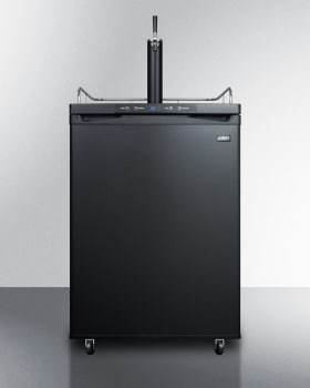 Summit Freestanding Beer Dispensers 24 Inch Beer Dispenser with Deep Chill, Tap Kit, Automatic Defrost, Digital Thermostat, Reversible Door and Drip Tray