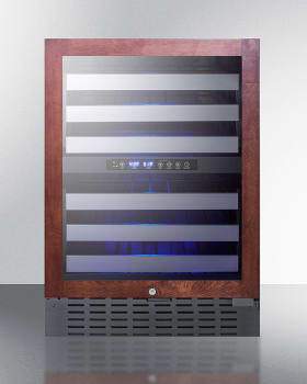 Summit Undercounter Wine Cellars 24 Inch Dual Zone Panel Ready Commercial Wine Cellar with 46 Bottle Capacity, Commercial Shelving Design, Digital Controls, Lock, Double Pane Tempered Glass Door, and 100% CFC Free