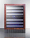 Summit Undercounter Wine Cellars 24 Inch Dual Zone Panel Ready Commercial Wine Cellar with 46 Bottle Capacity, Commercial Shelving Design, Digital Controls, Lock, Double Pane Tempered Glass Door, and 100% CFC Free
