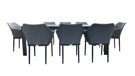 Harmonia Living - Tailor Classic 8 Seat Rectangular Dining Table - Black | TA-BK-SET560