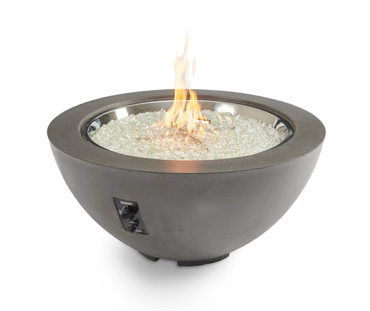 Outdoor Greatroom - White Cove 42" Round Gas Fire Pit Bowl - CV-30WT