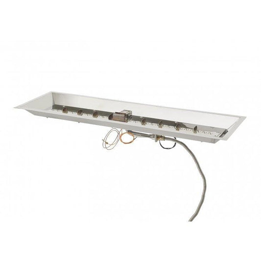 Outdoor Greatroom - 12" x 42" Linear Crystal Fire Plus Gas Burner - CFP1242-K