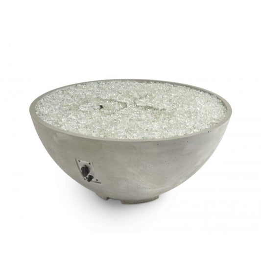 Outdoor Greatroom - White Cove Edge 42" Round Gas Fire Pit Bowl - CV-30EWHT