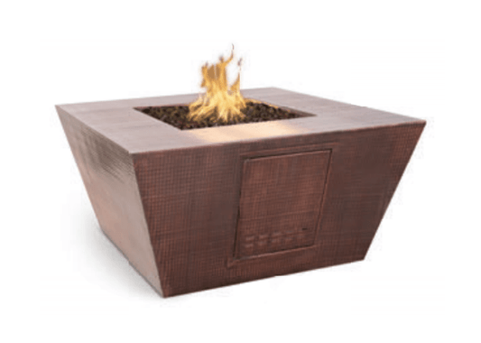 The Outdoor Plus Fire Pit The Outdoor Plus | Redan Hammered Copper Fire Pit | OPT-SQ36CPM
