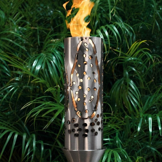 The Outdoor Plus Torches The Outdoor Plus - Coral Outdoor Torch | Stainless Steel | Propane/Natural Gas | OPT-TT17M