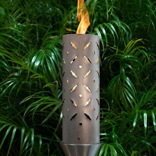 The Outdoor Plus Torches The Outdoor Plus - Diamond Outdoor Torch | Stainless Steel | Propane/Natural Gas | OPT-TT18M