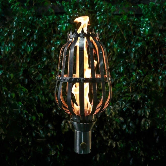 The Outdoor Plus Torches The Outdoor Plus - Urn Outdoor Torch | Stainless Steel | Propane/Natural Gas | OPT-TT10M