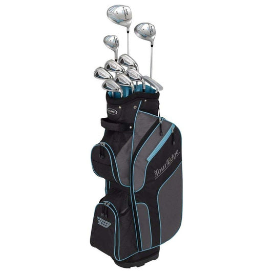 Tour Edge Golf : Clubs Tour Edge 2020 Women Bazooka 270 Full Golf Set Blk Grey Turq
