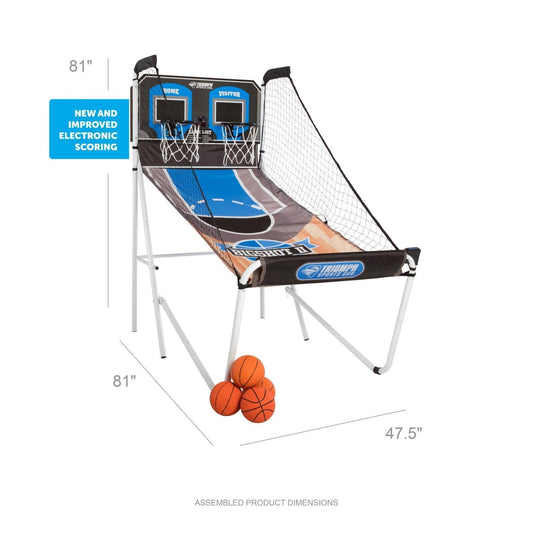 Triumph Gameroom TRIUMPH - Big Shot ll Double Shootout Basketball Game - 45-6099BLU