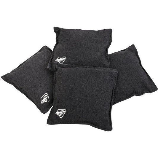 Triumph Outdoor Games Black TRIUMPH - 12-0055BK/BL-2W 16 oz. Black/Blue Canvas Duck Cloth Bean Bags - 4/Pack