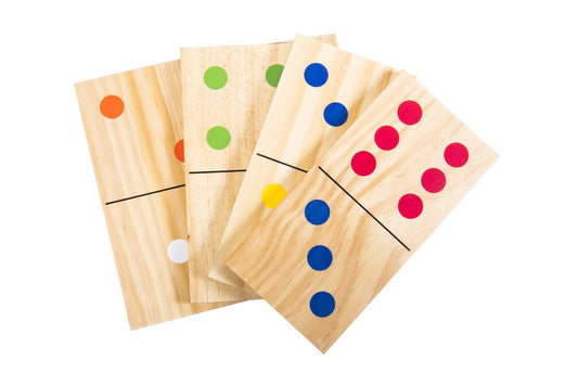 Triumph Outdoor Games TRIUMPH - 28-Piece Wood Lawn Outdoor Domino Set - 35-7331-2