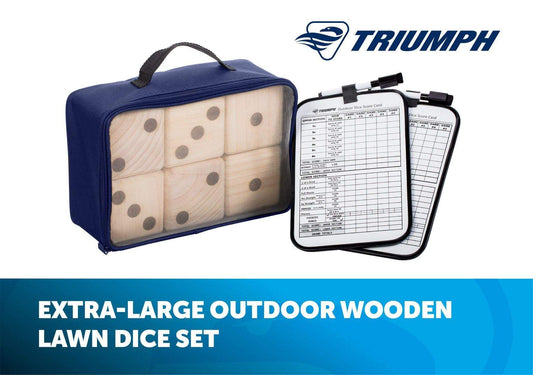 Triumph Outdoor Games TRIUMPH - Big Roller Lawn Dice Game with Scoreboards - 35-7335-2