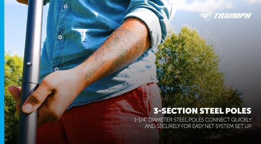 Triumph Outdoor Games TRIUMPH - Competition Volleyball Set (steel pole) - 35-7415-2