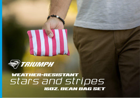 Triumph Outdoor Games TRIUMPH - Patriotic Stars And Stripes 16 Oz. Bean Bag Set - 12-0028-2