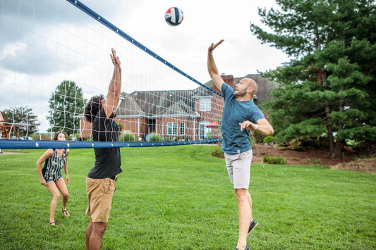 Triumph Outdoor Games TRIUMPH - Patriotic Volleyball Set (steel pole) - 35-7440-3