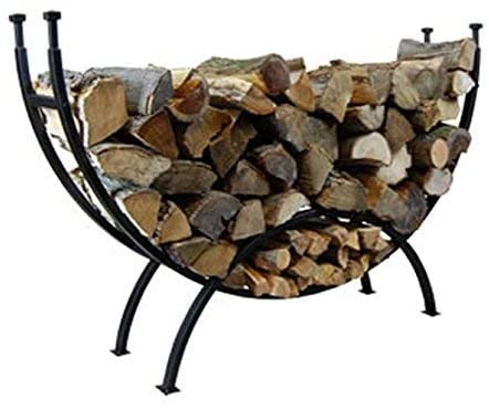 Uniflame Fire Pit CONTEMPORARY BLACK LOG RACK