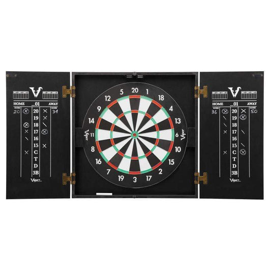 Viper Dartboard Viper Hideaway Dartboard Cabinet with Reversible Traditional and Baseball Dartboard