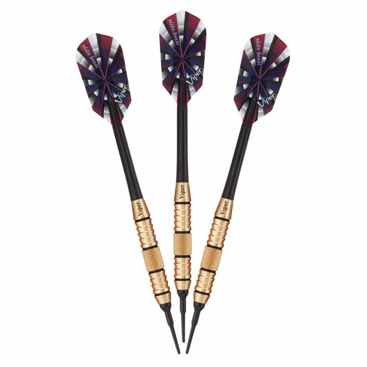 Viper Darts Black / Brass Viper Elite Brass Soft Tip Darts 18 Grams