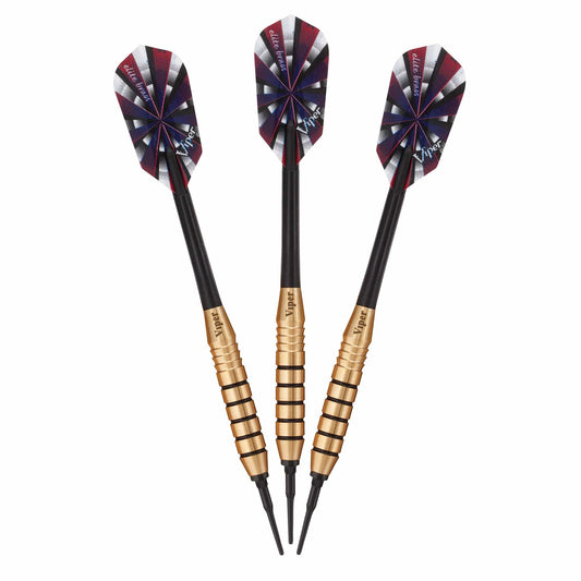 Viper Darts Black / Brass Viper Elite Brass Soft Tip Darts 20 Grams