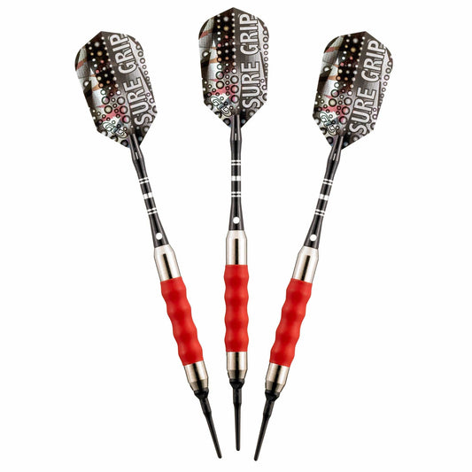 Viper Darts Red / Nickel Viper Sure Grip Soft Tip Darts Red 18 Grams