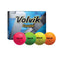 Volvik Golf : Balls Volvik Crystal 3 Pc Assorted Golf Balls-Pink/Org/ Yellow/Grn
