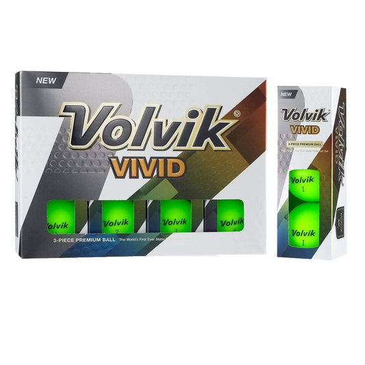 Volvik Golf : Balls Volvik Vivid 3 Pc Golf Balls - Matte Green