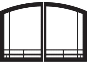 White Mountain Hearth by Empire White Mountain Hearth by Empire Accessories White Mountain Hearth by Empire - Door Set, Black, Mission Arch | VFR32SMBL