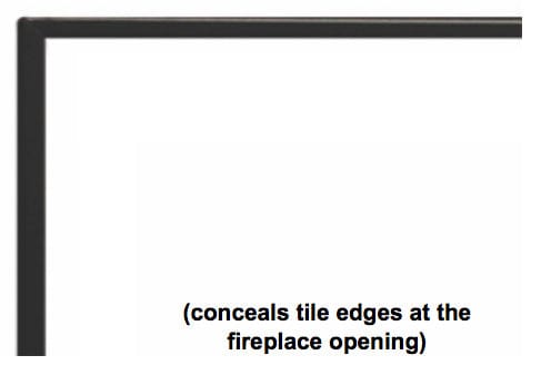 White Mountain Hearth by Empire White Mountain Hearth by Empire Accessories White Mountain Hearth by Empire - Trim Kit, Beveled, Adjustable, 1-in., Black | DF60BL