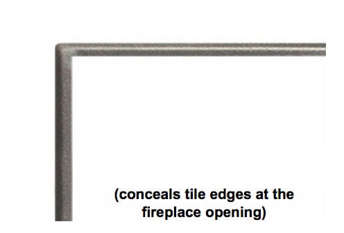 White Mountain Hearth by Empire White Mountain Hearth by Empire Accessories White Mountain Hearth by Empire - Trim Kit, Beveled, Adjustable, 1-in., Hammered Pewter | DF72HP