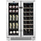 Whynter Beverage Refrigerators Whynter 24" Built-In French Door Dual Zone 20 Bottle Wine 60 Can Beverage Cooler