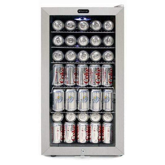 Whynter Beverage Refrigerators Whynter Beverage Refrigerator With Lock - Stainless Steel 120 Can Capacity