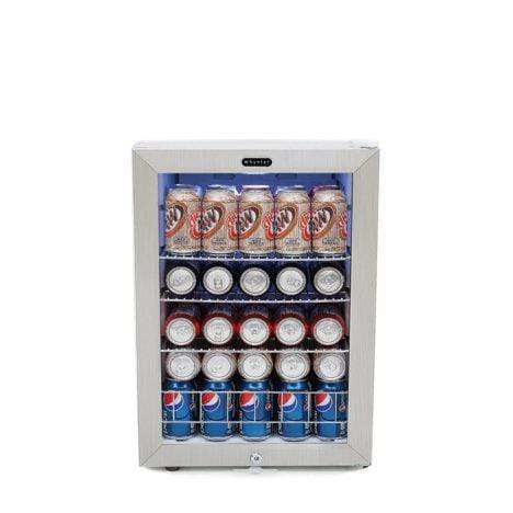 Whynter Beverage Refrigerators Whynter Beverage Refrigerator With Lock - Stainless Steel 90 Can Capacity