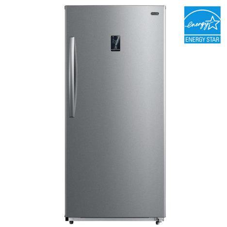Whynter Compact Freezer / Refrigerators 13.8 cu.ft. Energy Star Digital Upright Convertible Deep Freezer / Refrigerator - Stainless Steel