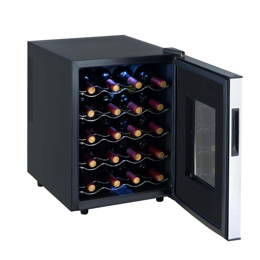 Whynter Whynter 20 Bottle Freestanding Thermoelectric Wine Cooler with Mirror Glass Door